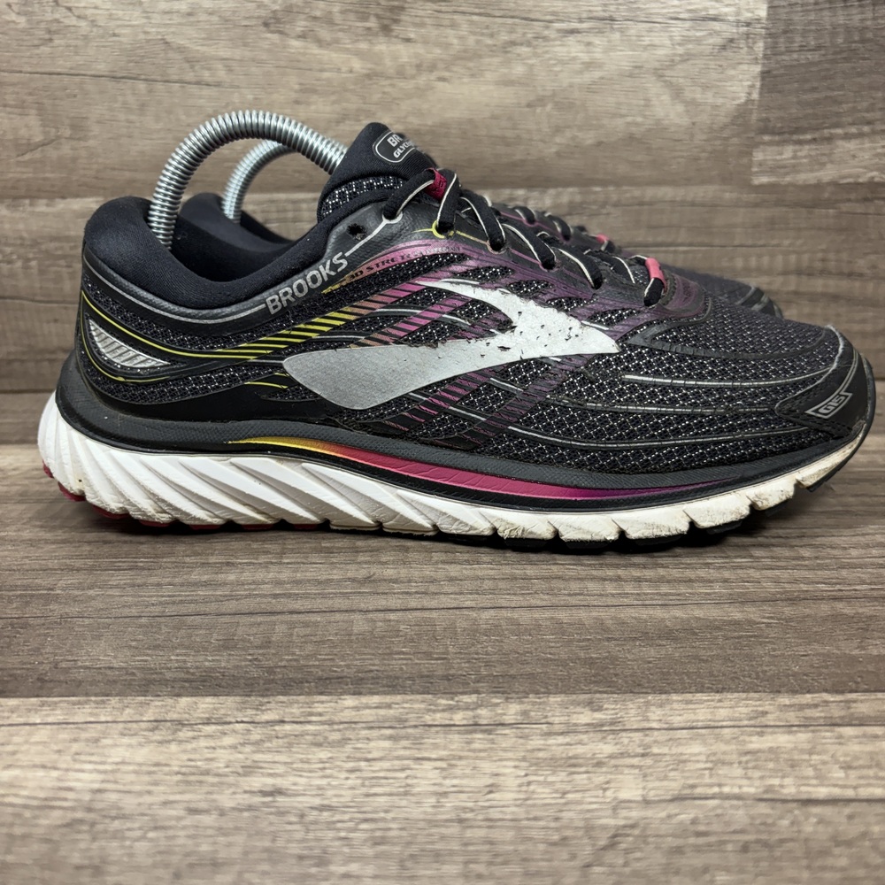 Brooks Glycerin 15 Black Pink Womens US Size 10 1202471B088 Running Shoes